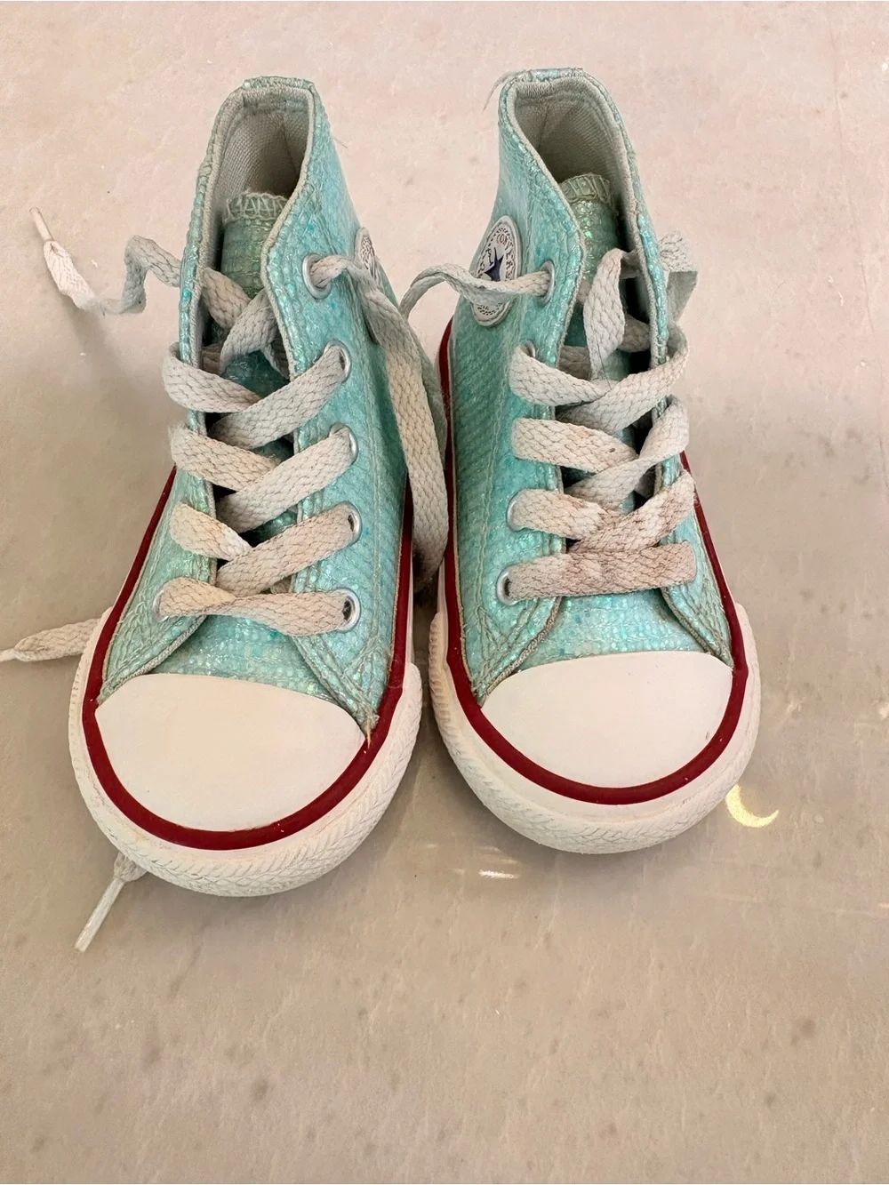 Converse Kids High-Top Sneakers in Sparkling Teal